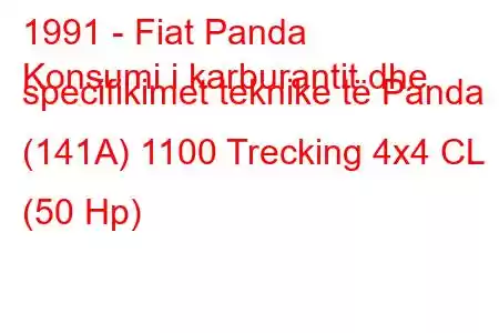 1991 - Fiat Panda
Konsumi i karburantit dhe specifikimet teknike të Panda (141A) 1100 Trecking 4x4 CL (50 Hp)