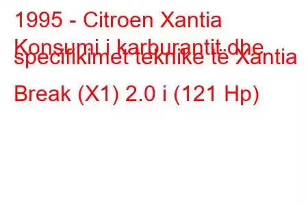 1995 - Citroen Xantia
Konsumi i karburantit dhe specifikimet teknike të Xantia Break (X1) 2.0 i (121 Hp)