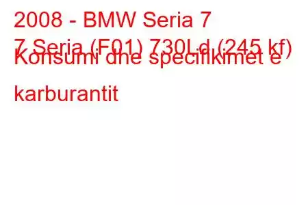 2008 - BMW Seria 7
7 Seria (F01) 730Ld (245 kf) Konsumi dhe specifikimet e karburantit