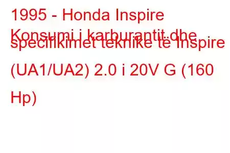 1995 - Honda Inspire
Konsumi i karburantit dhe specifikimet teknike të Inspire (UA1/UA2) 2.0 i 20V G (160 Hp)