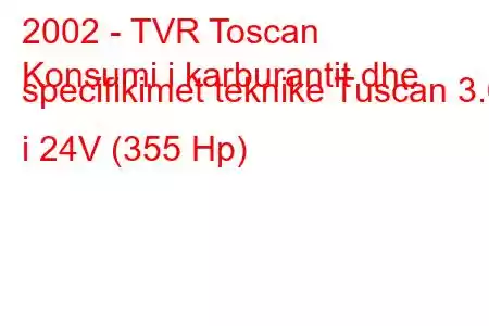 2002 - TVR Toscan
Konsumi i karburantit dhe specifikimet teknike Tuscan 3.6 i 24V (355 Hp)