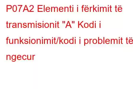 P07A2 Elementi i fërkimit të transmisionit 