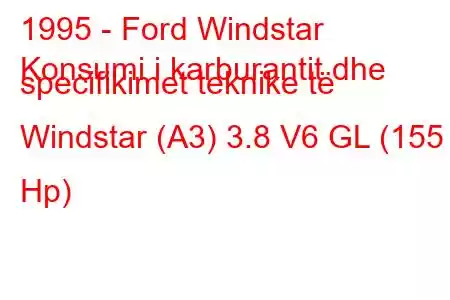 1995 - Ford Windstar
Konsumi i karburantit dhe specifikimet teknike të Windstar (A3) 3.8 V6 GL (155 Hp)