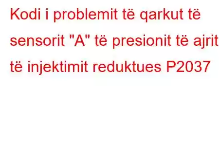 Kodi i problemit të qarkut të sensorit 