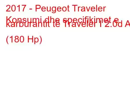 2017 - Peugeot Traveler
Konsumi dhe specifikimet e karburantit të Traveler I 2.0d AT (180 Hp)