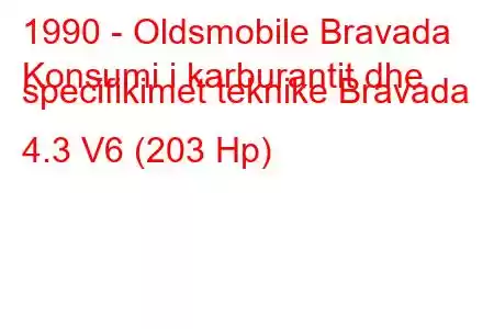 1990 - Oldsmobile Bravada
Konsumi i karburantit dhe specifikimet teknike Bravada 4.3 V6 (203 Hp)