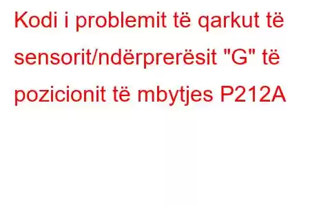 Kodi i problemit të qarkut të sensorit/ndërprerësit 