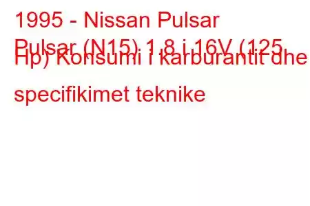 1995 - Nissan Pulsar
Pulsar (N15) 1.8 i 16V (125 Hp) Konsumi i karburantit dhe specifikimet teknike