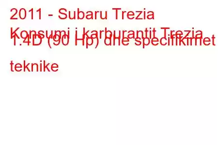 2011 - Subaru Trezia
Konsumi i karburantit Trezia 1.4D (90 Hp) dhe specifikimet teknike