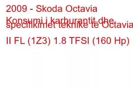 2009 - Skoda Octavia
Konsumi i karburantit dhe specifikimet teknike të Octavia II FL (1Z3) 1.8 TFSI (160 Hp)